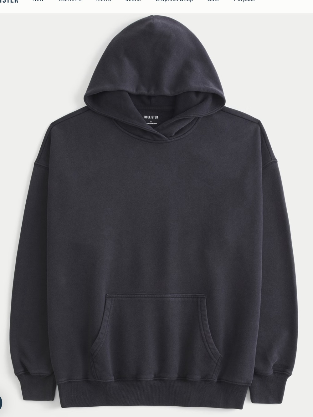 Hollister Feel Good Hoodie XS Black